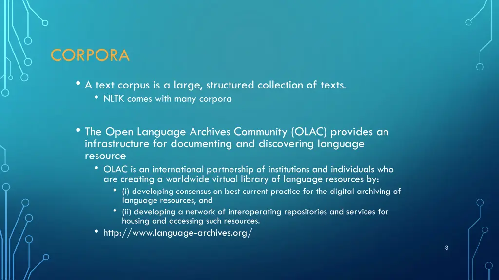 corpora