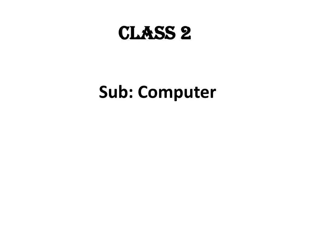class 2 class 2