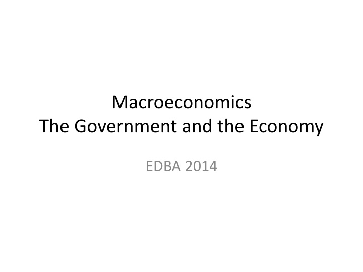 macroeconomics