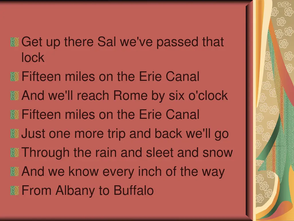 get up there sal we ve passed that lock fifteen