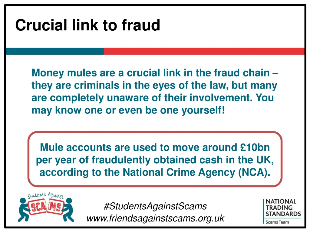 crucial link to fraud