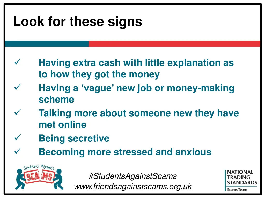 look for these signs