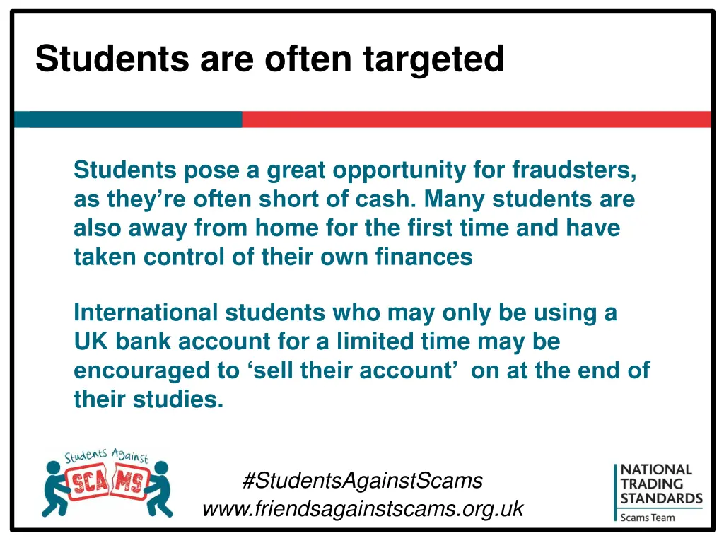 students are often targeted