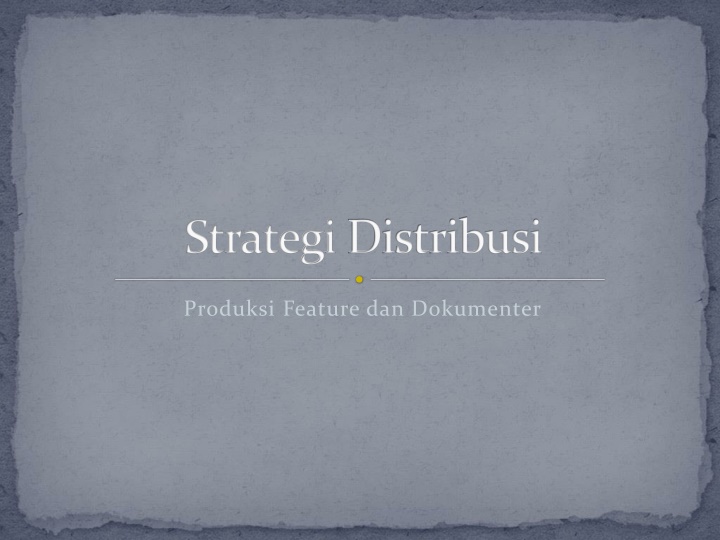 strategi distribusi