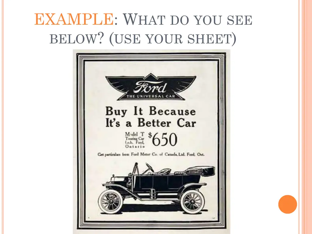 example w hat do you see below use your sheet