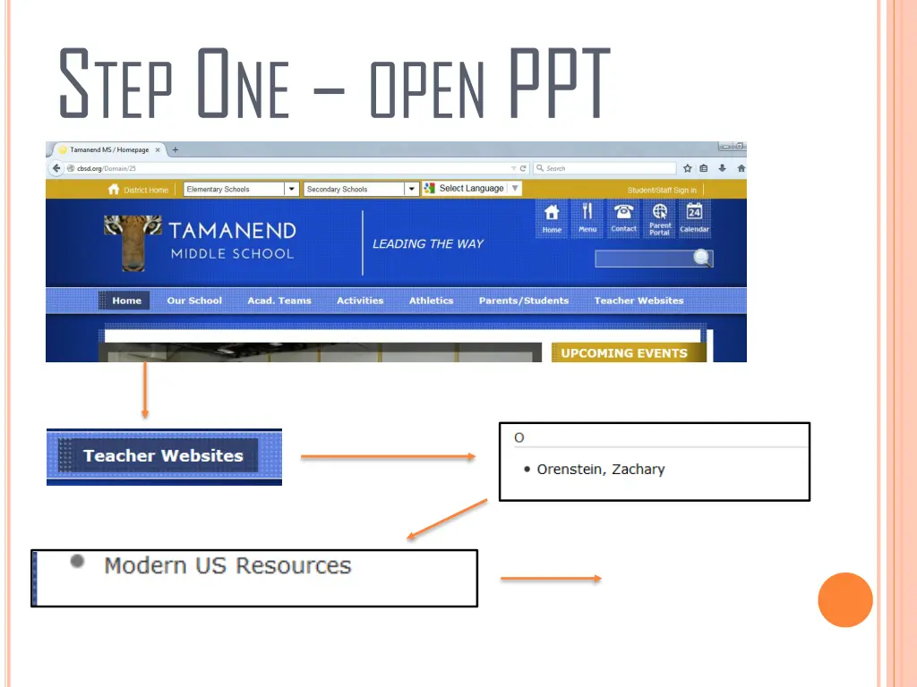 s tep o ne open ppt