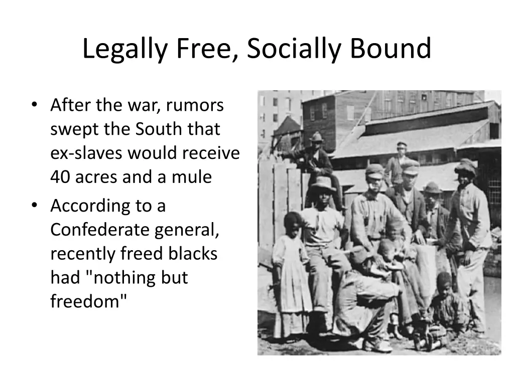 legally free socially bound