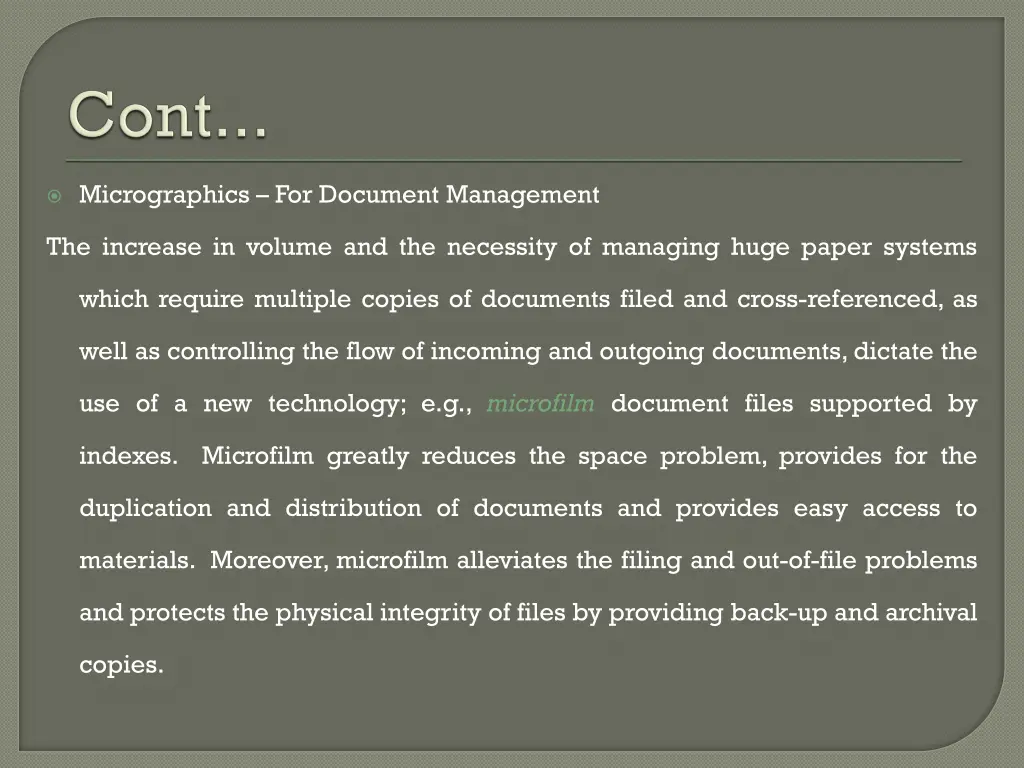 micrographics for document management