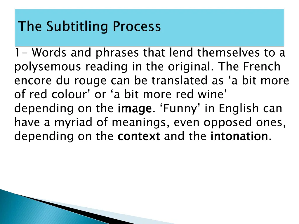 1 words and phrases that lend themselves