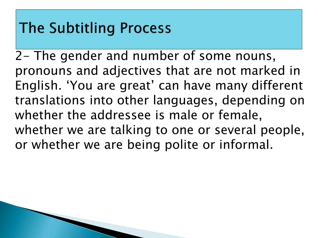 2 the gender and number of some nouns pronouns