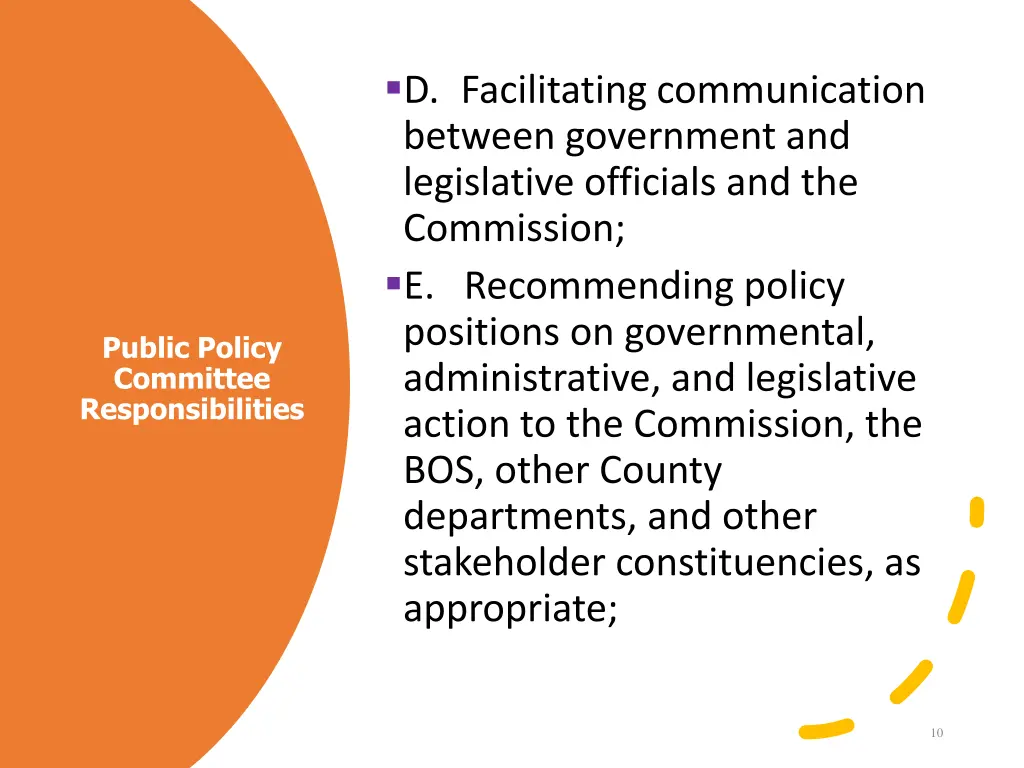 d facilitating communication between government