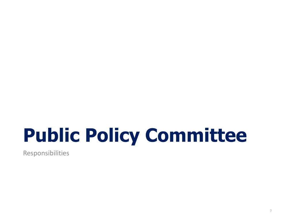 public policy committee