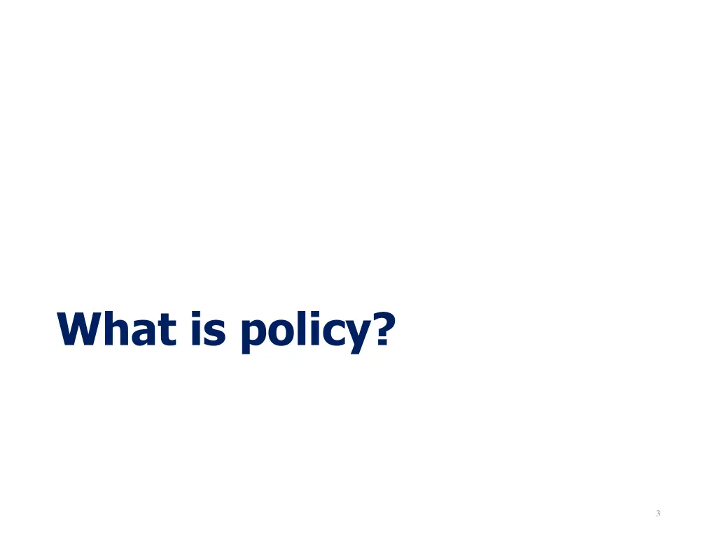 what is policy
