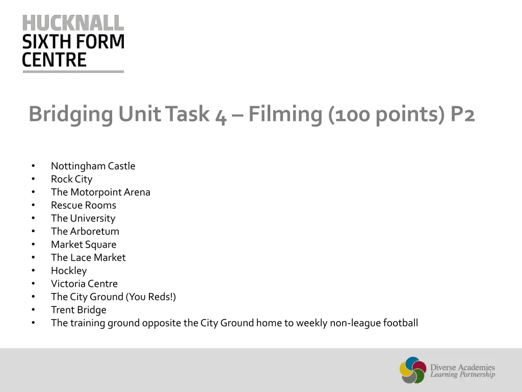 bridging unit task 4 filming 100 points p2