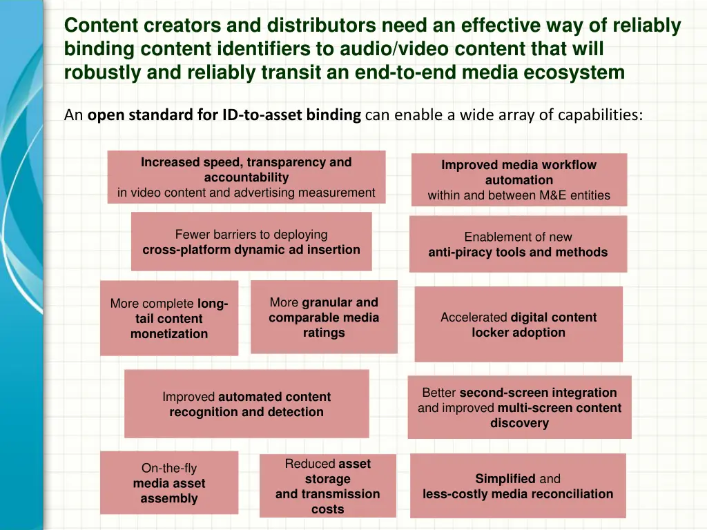 content creators and distributors need 1