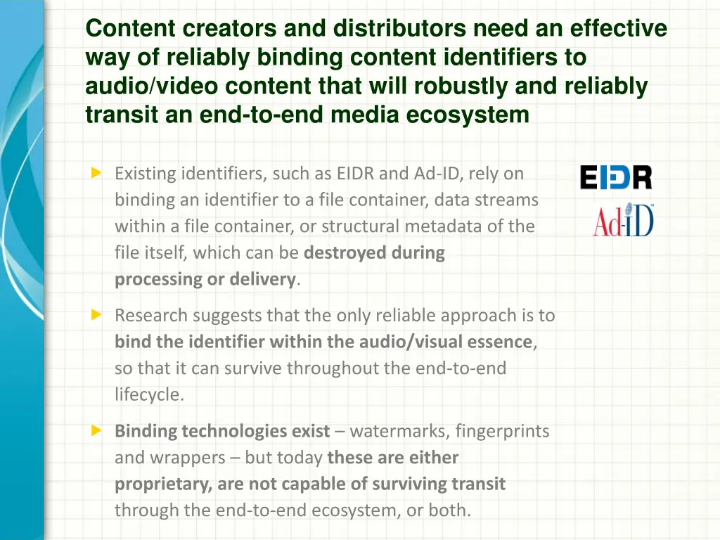 content creators and distributors need
