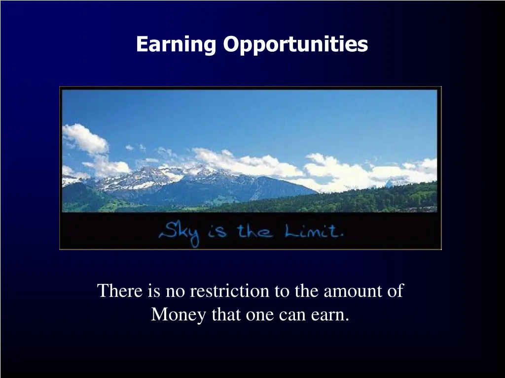 earning opportunities