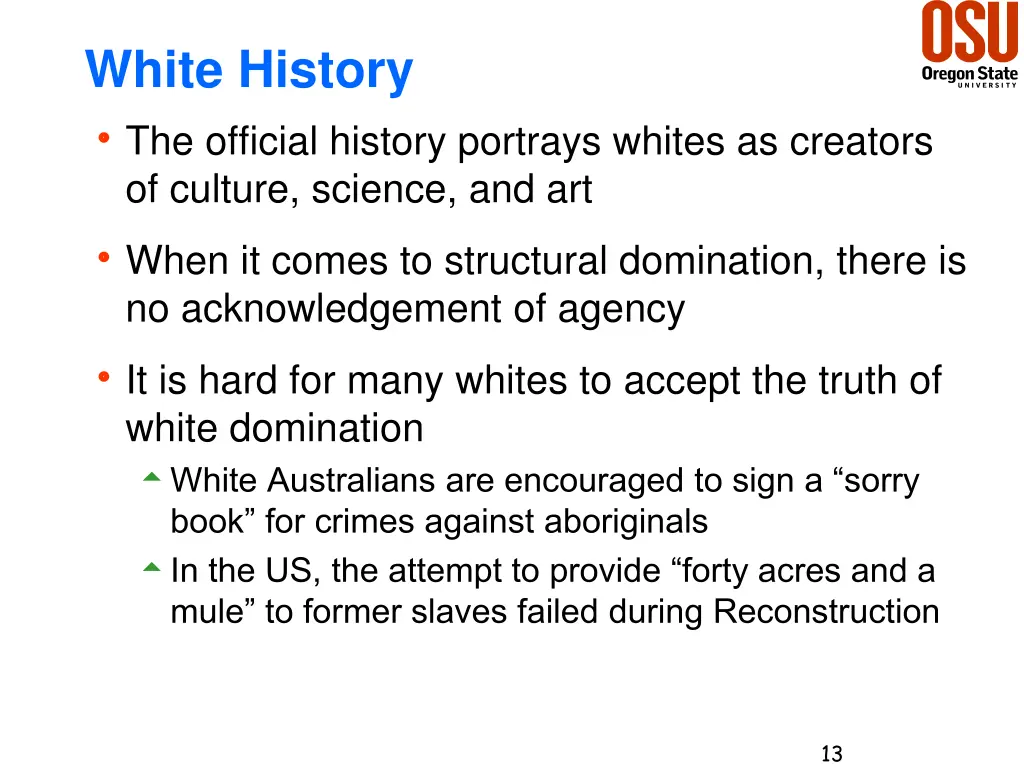 white history