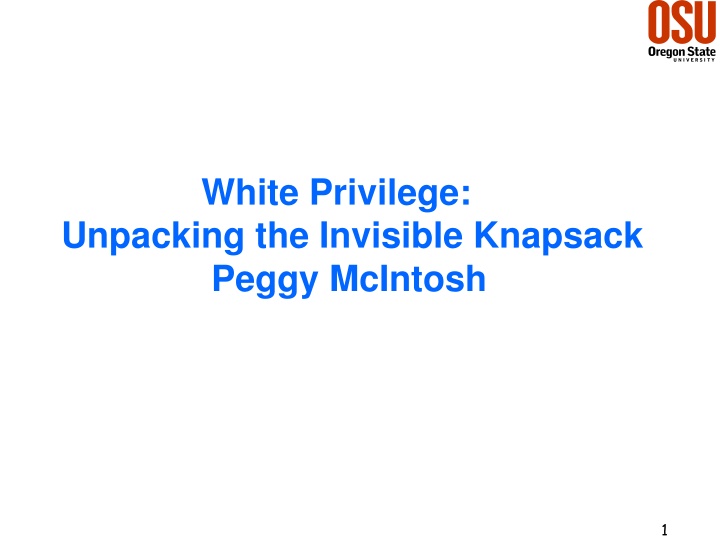 white privilege