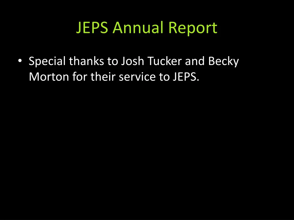jeps annual report