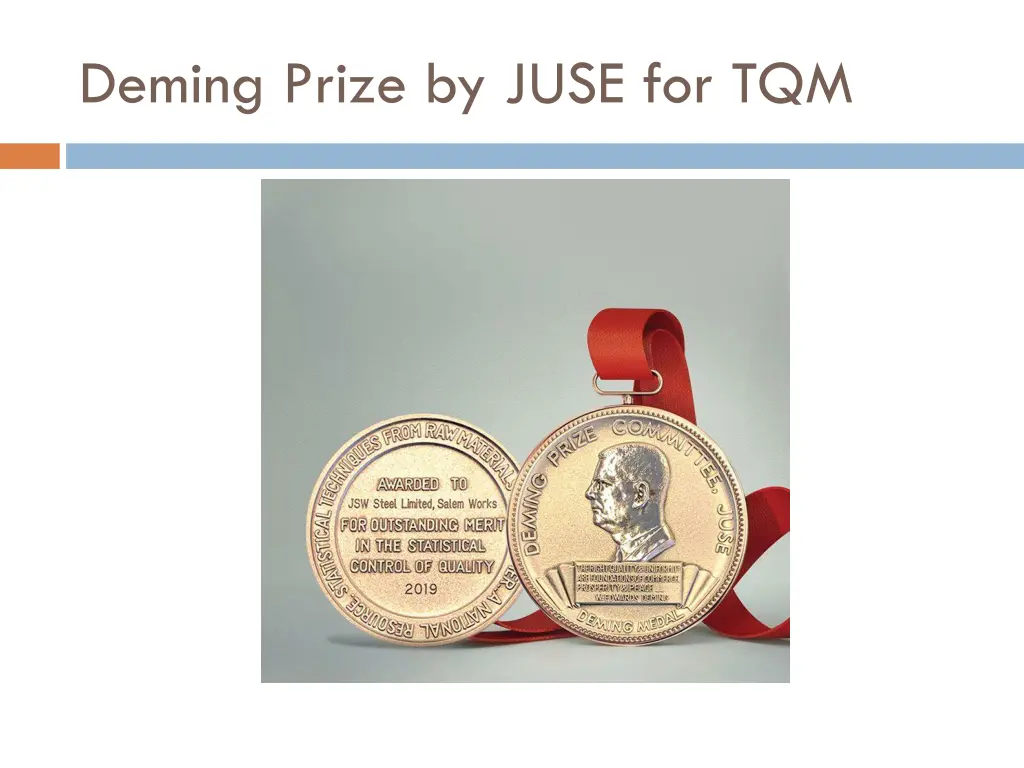 deming prize by juse for tqm