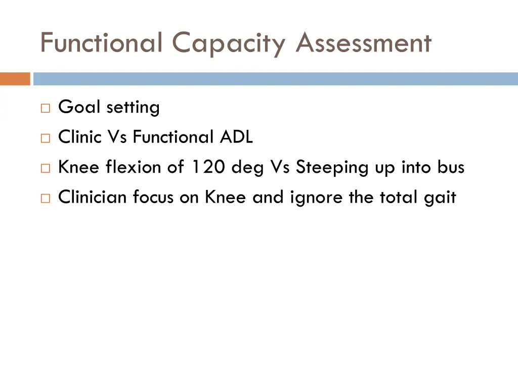 functional capacity assessment