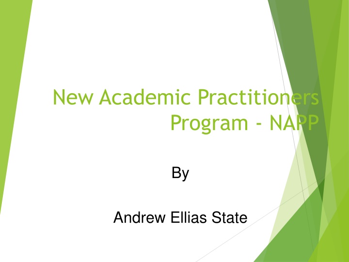 new academic practitioners program napp