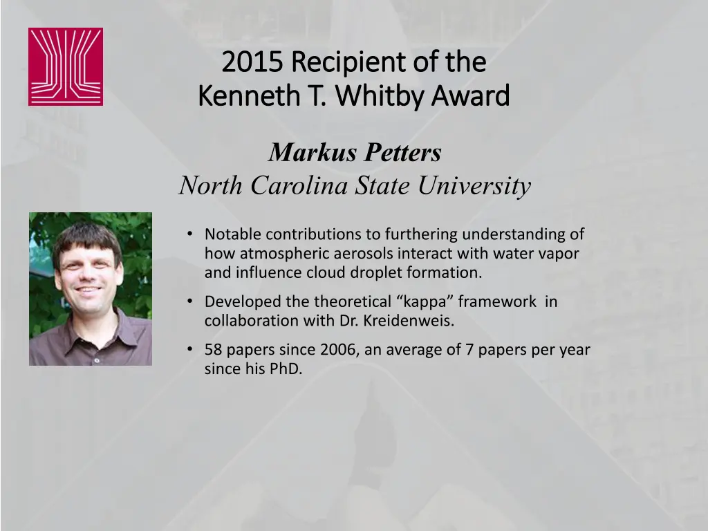 2015 2015 recipient of the recipient
