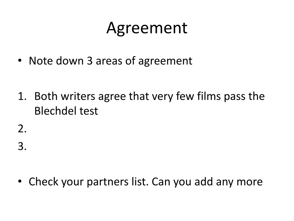 agreement