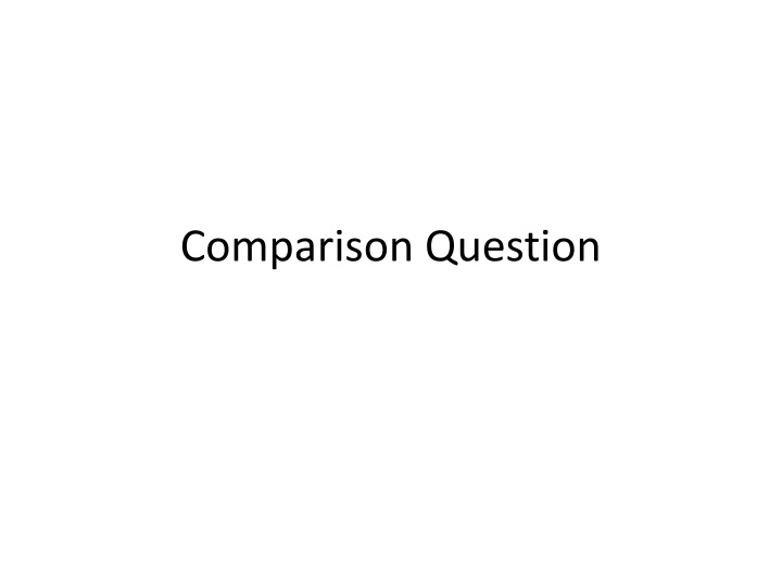 comparison question