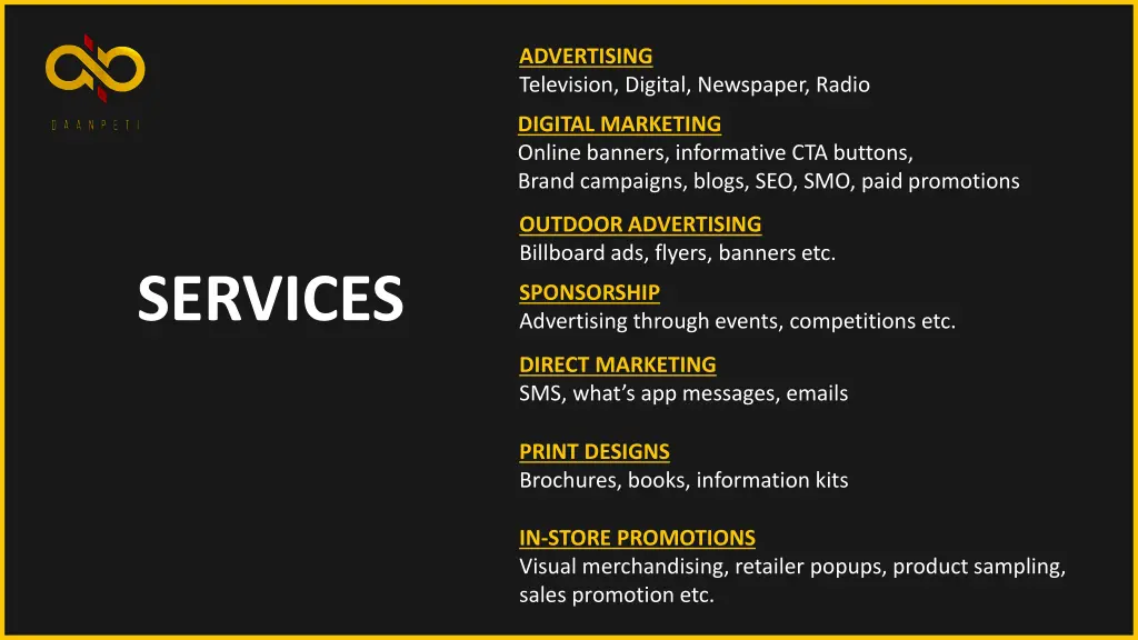 advertising television digital newspaper radio