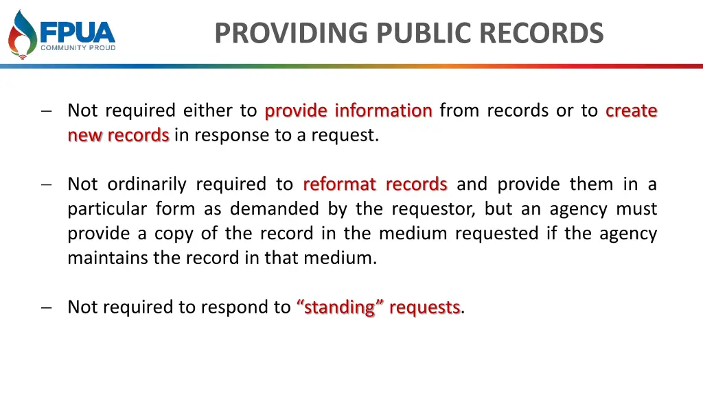providing public records 1