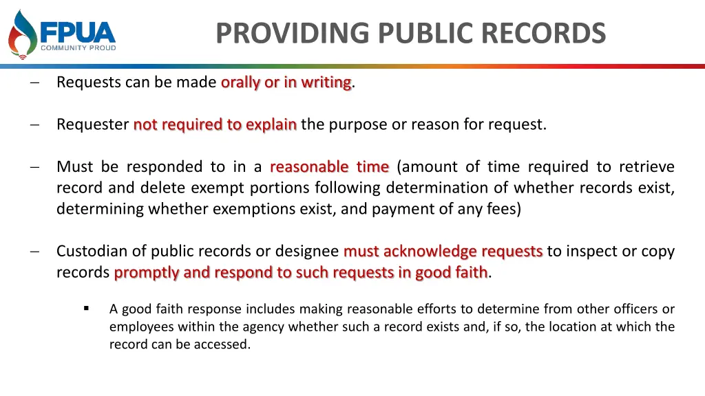 providing public records