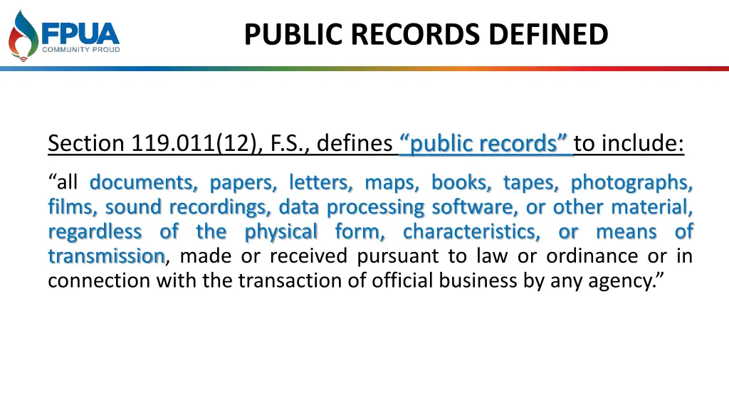 public records defined
