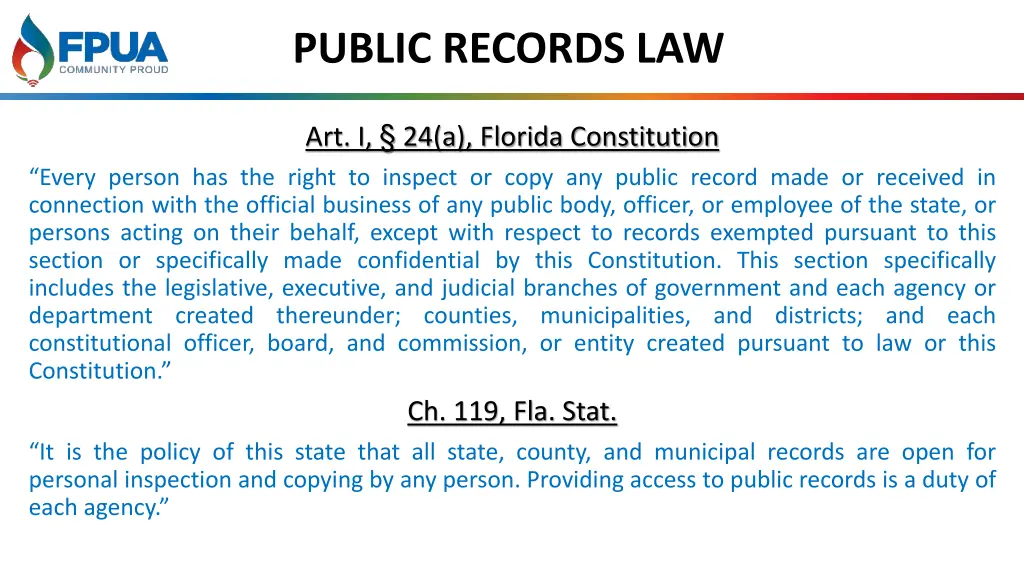 public records law