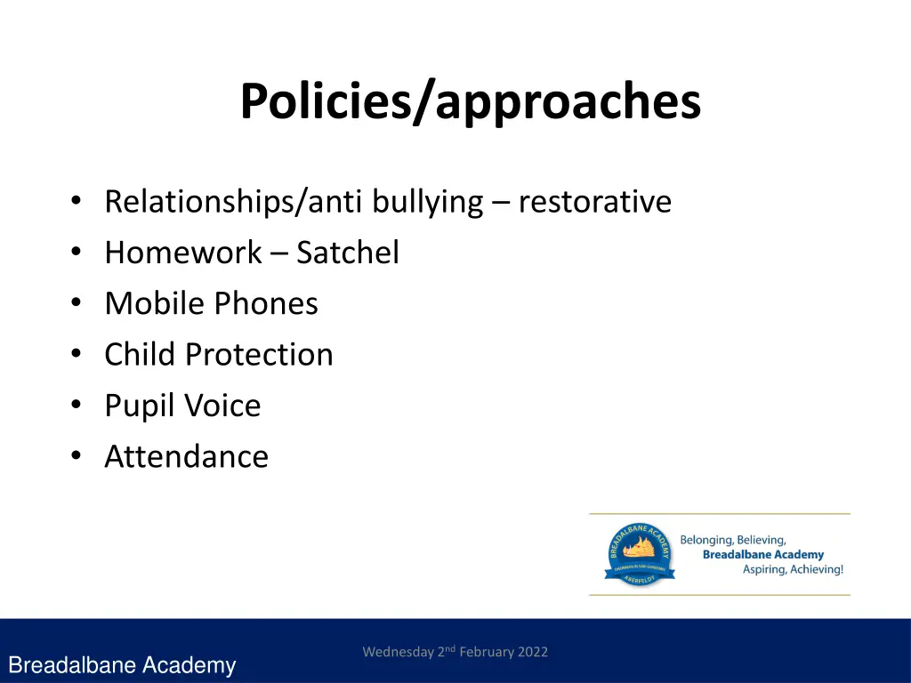 policies approaches