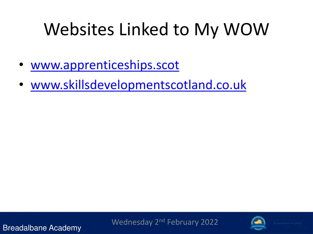 websites linked to my wow