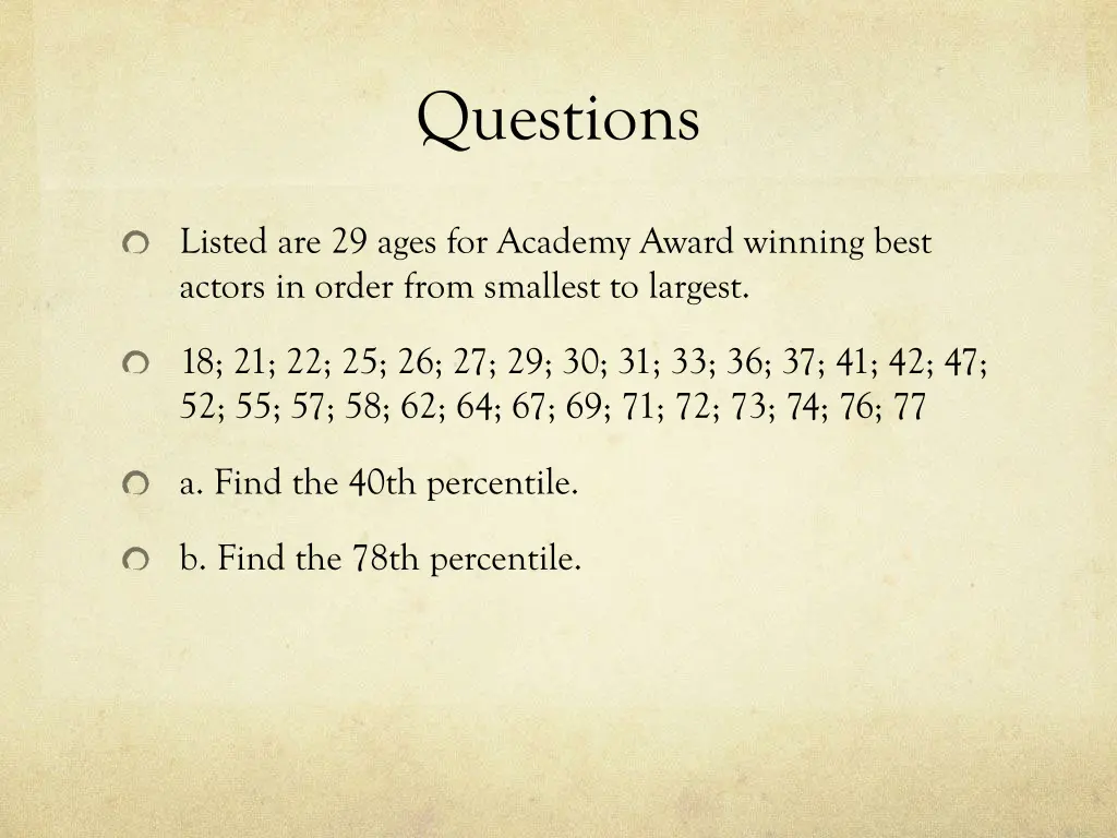 questions