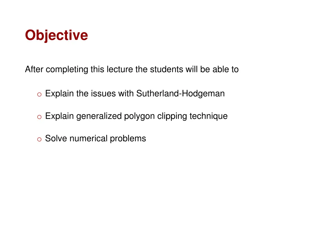 objective