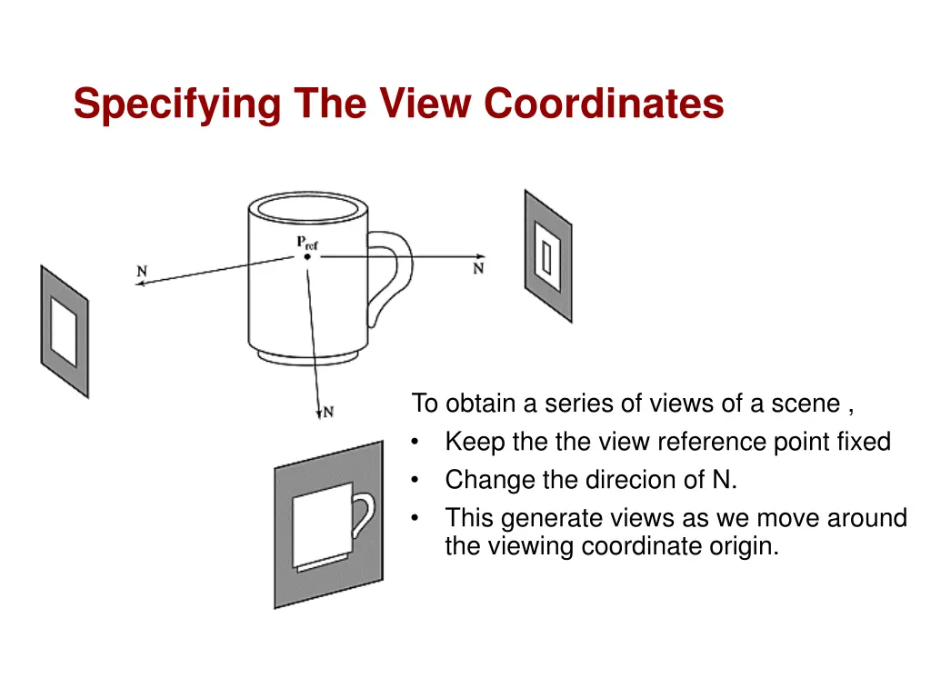 specifying the view coordinates 4