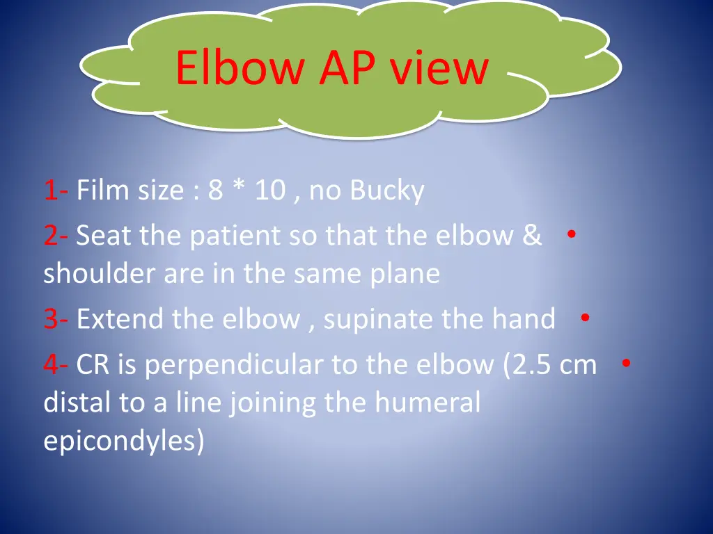 elbow ap view