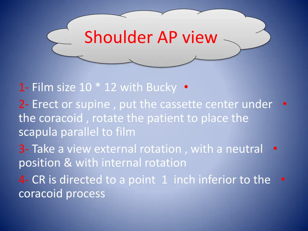 shoulder ap view