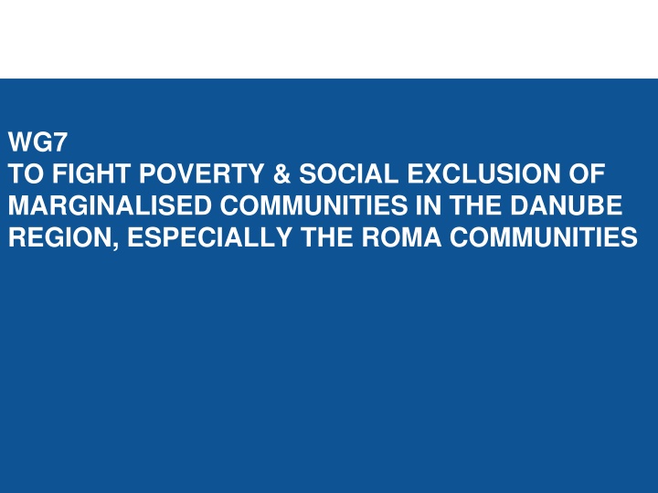 wg7 to fight poverty social exclusion
