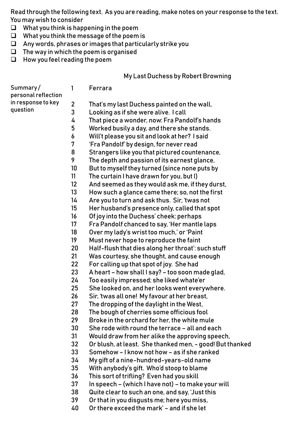 read through the following text