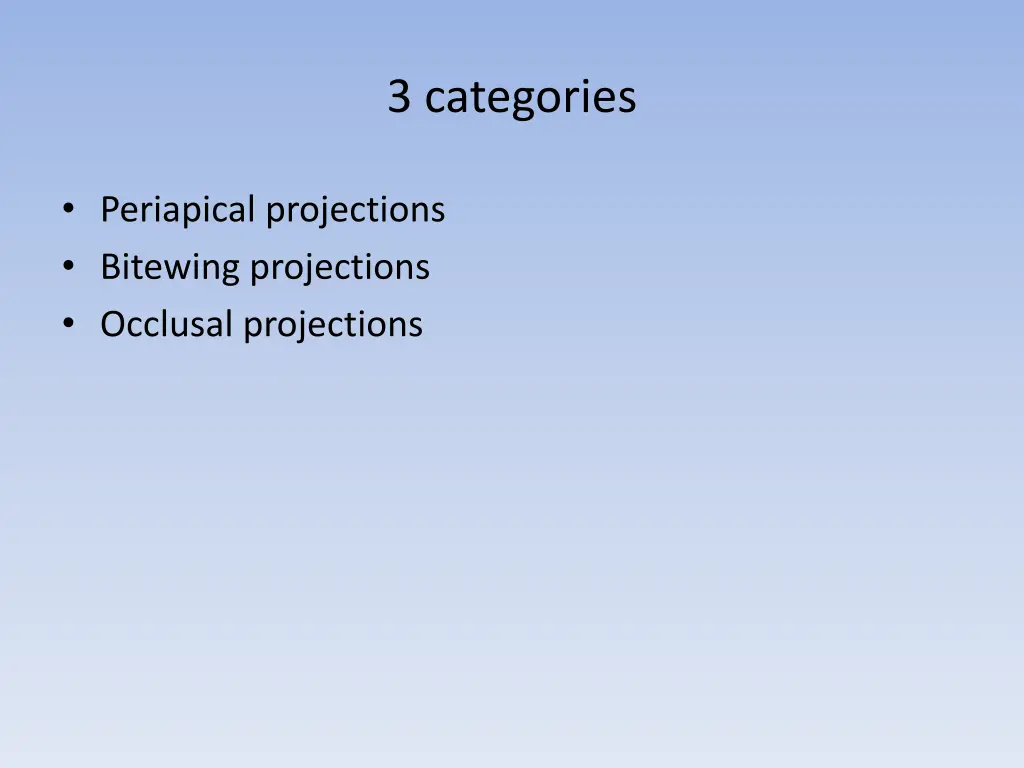 3 categories