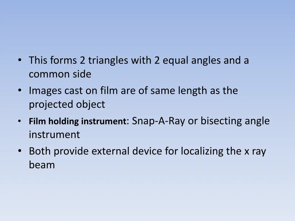 this forms 2 triangles with 2 equal angles