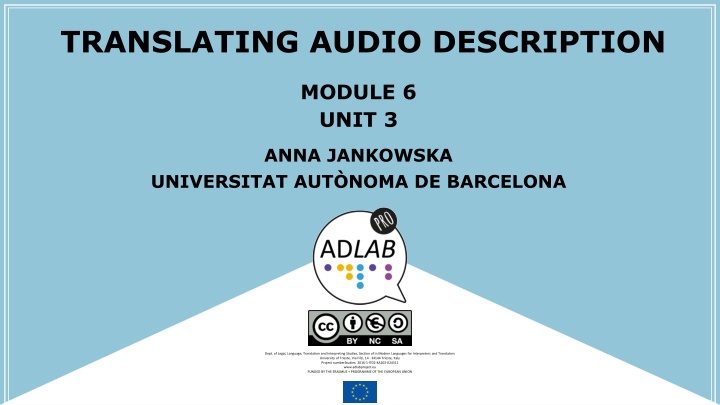 translating audio description