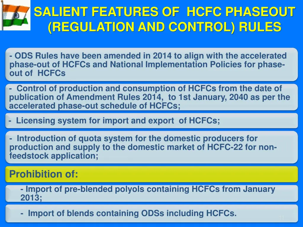 salient features of hcfc phaseout regulation