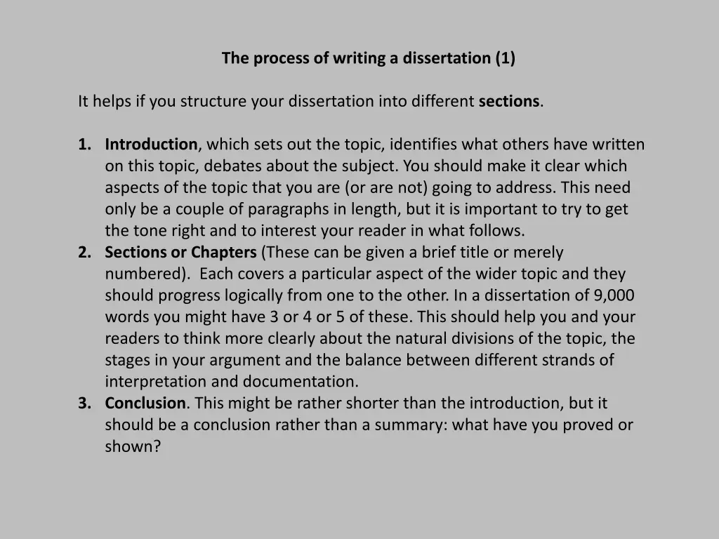 the process of writing a dissertation 1 1