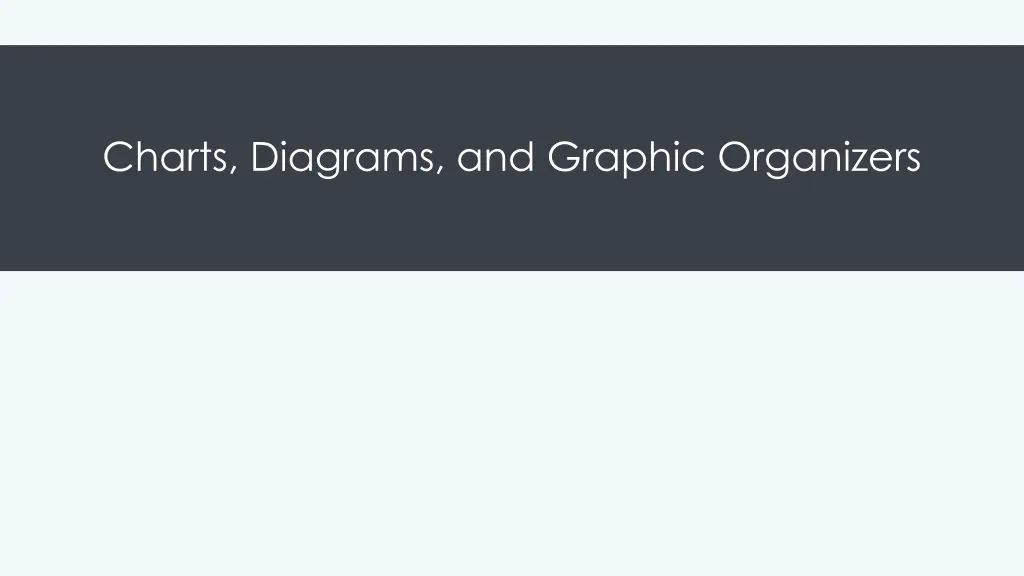 charts diagrams and graphic organizers